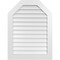 Ekena Millwork Octagonal Top Surface Mount PVC Gable Vent w/ 3-1/2"W x 1"P Standard Frame, 30"W x 40"H GVPOT30X4001SN - alternate 1